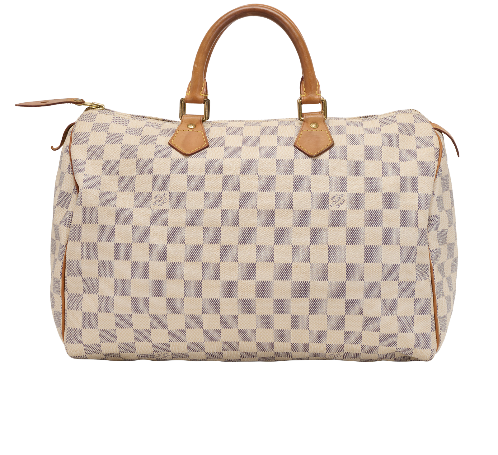 Speedy 35, &pound;620, Handbags, Blue/Cream, Canvas, Back view